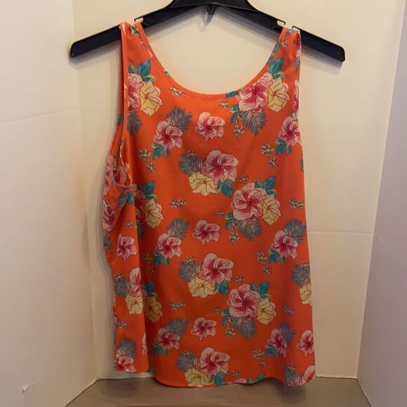 Time and tru tank shirt Xxl floral - Picture 3 of 3